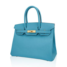 Load image into Gallery viewer, Birkin 30 Bag Blue du Nord Gold Hardware Epsom Leather