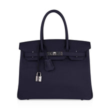 Load image into Gallery viewer, Birkin 30 Bag Indigo Epsom Palladium Hardware New w/ Box