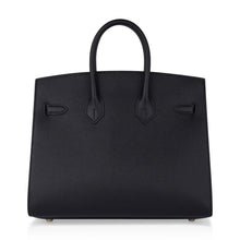 Load image into Gallery viewer, Birkin Sellier 25 Black Gold Hardware Epsom Leather New w/Box