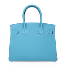 Load image into Gallery viewer, Birkin 30 Bag Blue du Nord Togo Leather Palladium Hardware