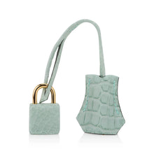 Load image into Gallery viewer, Limited Edition Birkin 20 Sellier Bag Vert D’Eau Matte Alligator with Gold Hardware