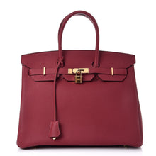 Load image into Gallery viewer, Birkin 25cm Rouge H Bordeaux Red Gold Hardware Bag Y Stamp
