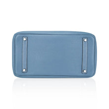 Load image into Gallery viewer, Birkin 35 Bag Blue Jean Togo Leather with Palladium Hardware