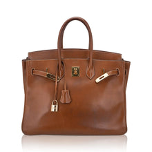 Load image into Gallery viewer, Vintage Limited Edition Birkin 35 Bag Fauve Barenia Leather with Gold Hardware