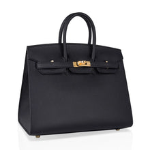 Load image into Gallery viewer, Birkin Sellier 25 Black Gold Hardware Epsom Leather New w/Box