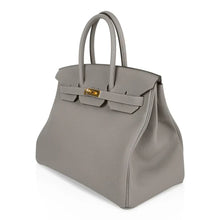 Load image into Gallery viewer, Birkin 35 Bag Gris Asphalte Togo Gold Hardware