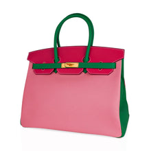 Load image into Gallery viewer, Birkin 35 HSS Bag Rose Confetti/Rose Tyrien/Bamboo Brushed Gold Hardware