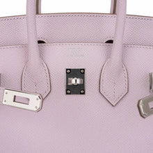 Load image into Gallery viewer, Birkin 25 Bag Sellier Mauve Pale Epsom Leather with Palladium Hardware