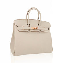 Load image into Gallery viewer, Birkin 25 Bag Craie Togo Leather with Rose Gold Hardware