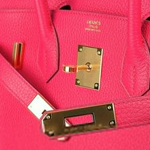 Load image into Gallery viewer, Birkin 30 Bag Rose Extreme Clemence Leather with Gold Hardware