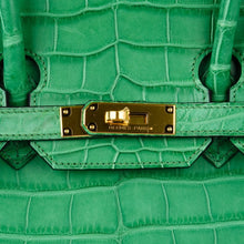 Load image into Gallery viewer, Birkin 35 Bag Matte Alligator Cactus Gold Hardware