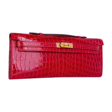 Load image into Gallery viewer, Kelly Cut Bag Braise Niloticus Crocodile with Gold Hardware