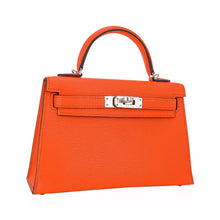 Load image into Gallery viewer, Verso Mini Kelly 20 Sellier Bag Feu &amp; Terre Battue Chevre Leather with Palladium Hardware