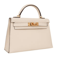 Load image into Gallery viewer, Mini Kelly 20 Bag Sellier Nata Epsom with Gold Hardware