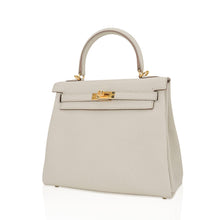 Load image into Gallery viewer, Kelly 25 Retourne Bag Beton Togo Leather with Gold Hardware