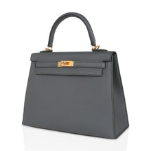 Load image into Gallery viewer, Kelly Sellier 25 Bag Vert Amande Gold Hardware Epsom Leather
