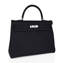 Load image into Gallery viewer, Kelly 35 Bag Black Retourne Togo Palladium Hardware New