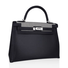 Load image into Gallery viewer, Kelly 32 Sellier Bag Toile H Berline &amp; Plume Swift Leather with Palladium Hardware