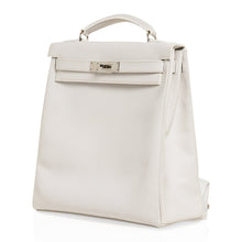 Load image into Gallery viewer, Kelly Ado 28 Bag White Evergrain Palladium Hardware