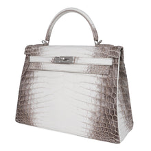Load image into Gallery viewer, Limited Edition Kelly 32 Bag Himalaya Crocodile with Palladium Hardware