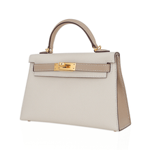 Load image into Gallery viewer, Special Order HSS Mini Kelly 20 Sellier Bag Nata and Trench Epsom Leather with Gold Hardware