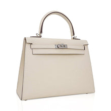 Load image into Gallery viewer, Kelly 25 Sellier Bag Nata Epsom Leather with Palladium Hardware