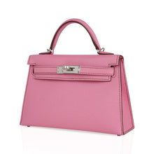 Load image into Gallery viewer, Mini Kelly 20 Sellier Bag in 5P Pink Bubblegum Epsom Leather with Palladium Hardware