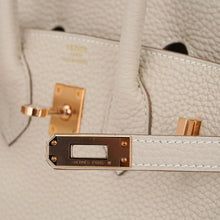 Load image into Gallery viewer, Birkin 25 Bag Craie Togo Leather with Rose Gold Hardware
