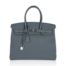 Load image into Gallery viewer, Birkin 35 Bag Vert Amande Togo Leather with Palladium Hardware