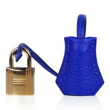 Load image into Gallery viewer, Birkin 30 Bag Blue Electric Clemence Gold Hardware