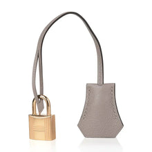 Load image into Gallery viewer, Birkin 25 Bag Gris Asphalte Novillo Leather Gold Hardware