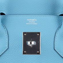 Load image into Gallery viewer, Birkin 30 Bag Blue du Nord Togo Leather Palladium Hardware