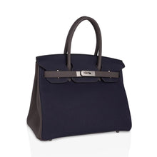 Load image into Gallery viewer, Special Order HSS Birkin 30 Bag Blue Nuit &amp; Etain Togo Leather with Brushed Palladium Hardware