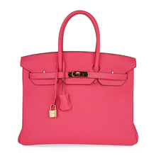 Load image into Gallery viewer, Birkin 35 Bag Rose Lipstick Pink Togo Gold Hardware