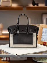 Load image into Gallery viewer, Birkin 35 A L'Envers Black-Ecru Toile H Canvas and Black Volupto Palladium Hardware
