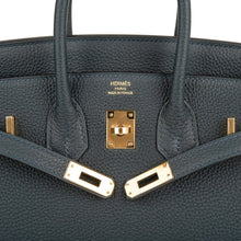 Load image into Gallery viewer, Birkin 25 Bag Vert Rousseau Togo Gold Hardware
