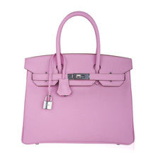 Load image into Gallery viewer, Birkin 30 Bag Mauve Sylvestre Epsom Leather with Palladium Hardware