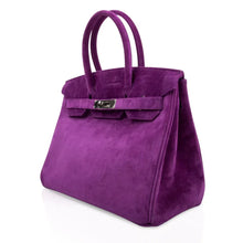 Load image into Gallery viewer, Birkin 30 Bag Rare Doblis Violet Palladium Hardware