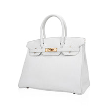 Load image into Gallery viewer, Special Order HSS Birkin 30 Bag White &amp; Orange Clemence Leather with Rose Gold Hardware