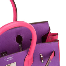 Load image into Gallery viewer, Special Order HSS Birkin 30 Bag Parme and Rose Shocking Chevre Leather with Palladium Hardware
