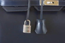 Load image into Gallery viewer, Birkin 35 Bag (Bleu) Blue Marine Coveted Rare Box Leather Palladium