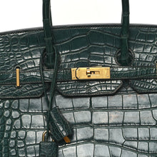 Load image into Gallery viewer, Birkin Vert Titien Matte Alligator Gold Hardware