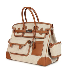 Load image into Gallery viewer, Birkin Cargo 35 Gold Swift and Gold-Ecru Toile H Canvas Palladium Hardware