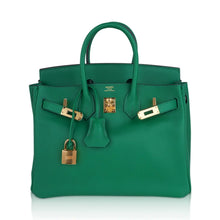 Load image into Gallery viewer, Birkin 25 Bag in Cactus Swift Leather with Gold Hardware