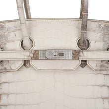 Load image into Gallery viewer, Birkin 35 Diamond Blanc Himalaya Matte Crocodile Limited Edition Bag