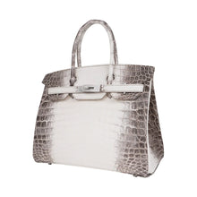 Load image into Gallery viewer, Birkin 30 Bag Diamond Himalaya Blanc Matte Niloticus Crocodile with 18k White Gold Hardware