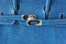 Load image into Gallery viewer, Birkin 25 Bag Mykonos Very Rare Lizard Palladium Hardware