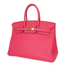 Load image into Gallery viewer, Birkin 35 Bag Rose Lipstick Pink Togo Gold Hardware