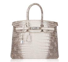 Load image into Gallery viewer, Birkin 35 Diamond Blanc Himalaya Matte Crocodile Limited Edition Bag
