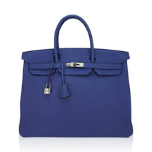 Load image into Gallery viewer, Limited Edition Birkin 40 Bag Blue de Prusse Togo Leather with Palladium Hardware